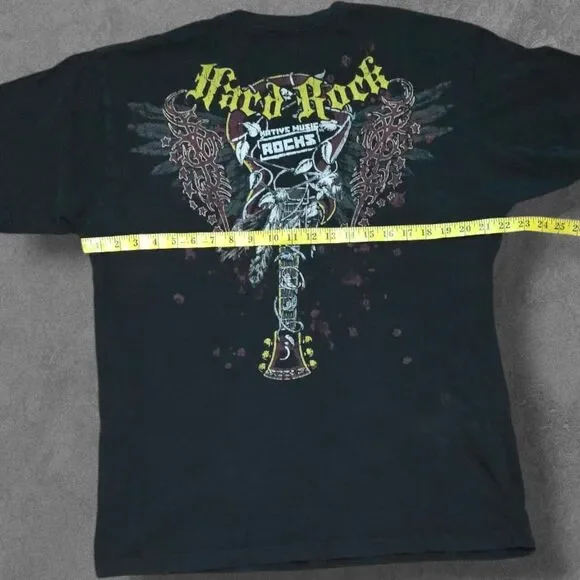 Y2k Style Hard Rock Cafe Native Music Rocks Shirt Large - Picture 4 of 5